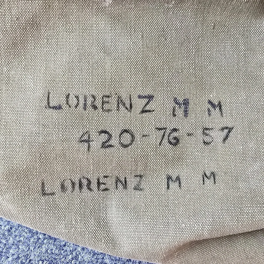 WWII 1944 USN Sea Bag Tweedies Canvas Duffel – Named‎ M. M. Lorenz – 36x20